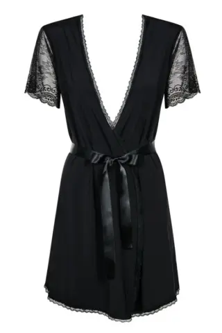 Obsessive Lingerie: Miamor vestaglia e perizoma nera
