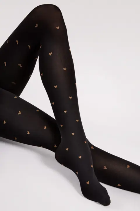 Fiore: Copper Love Collant 60 denari con cuoricini