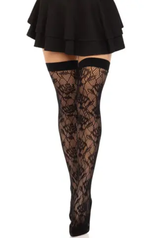 Leg Avenue: autoreggenti design in pizzo floreale