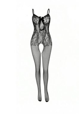 Lingerie torino|LivCo Corsetti: bodystocking black Magali con fiocco in raso