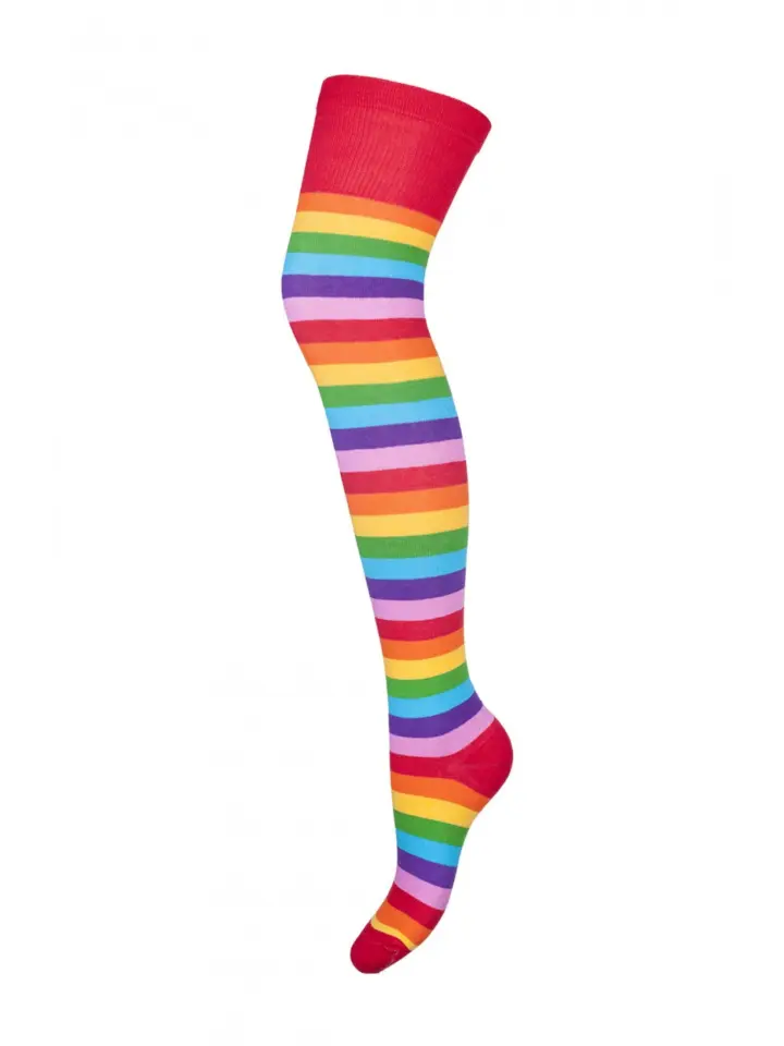 Milena: Calze Parigine in cotone con motivo arcobaleno – foto 2