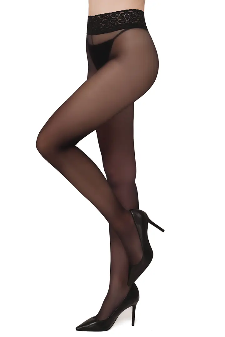 Annes: Collant Sensual 30 denari con balza elastica in pizzo – foto 5