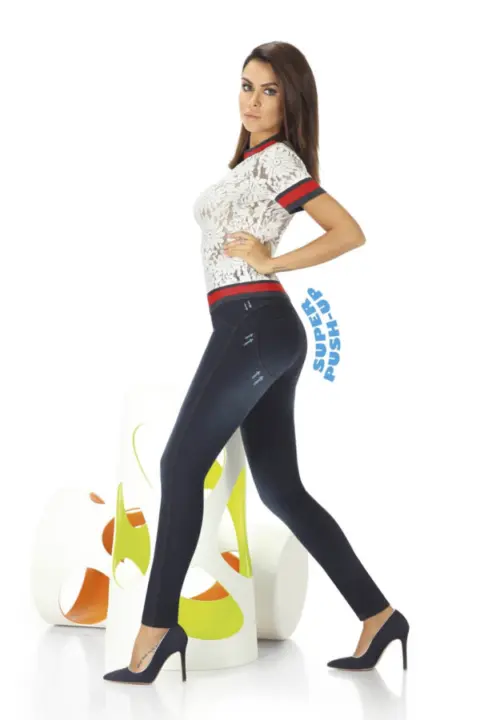 Bas Bleu: Leggings in Denim con Effetto Super Push-Up Maddie