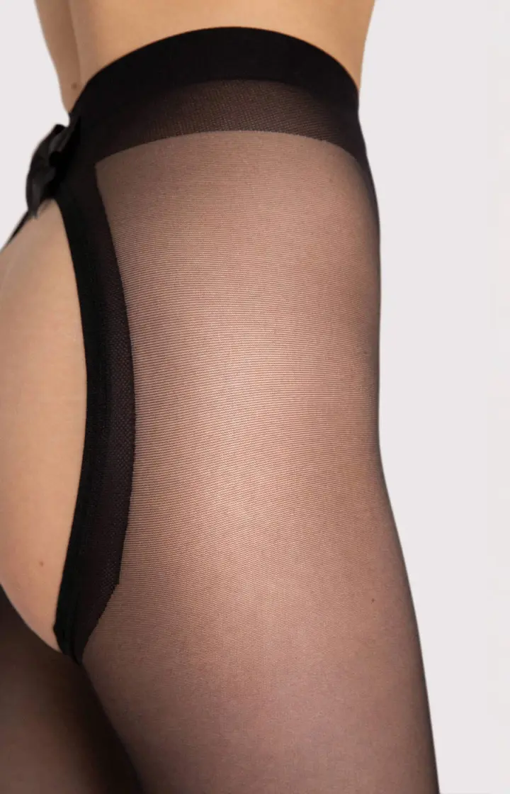 Fiore: Sexy collant aperti con fiocco 20 den Cute Dream