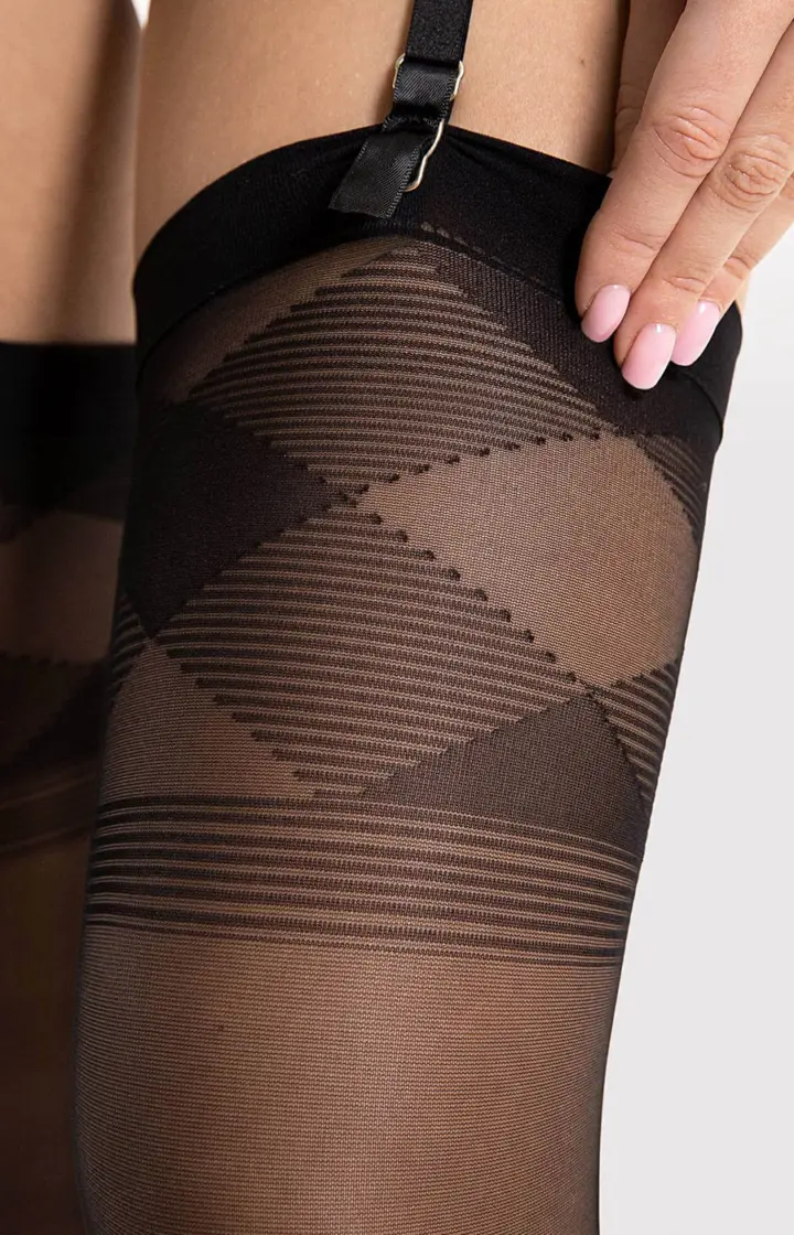 Calze per Reggicalze Fiore 20 denari modello Losange – foto 2