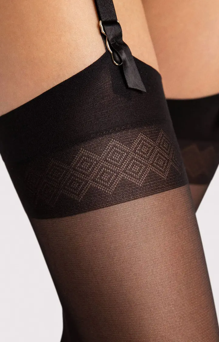 Fiore: Calze da reggicalze 20 denari modello Romance 3 colori – foto 6