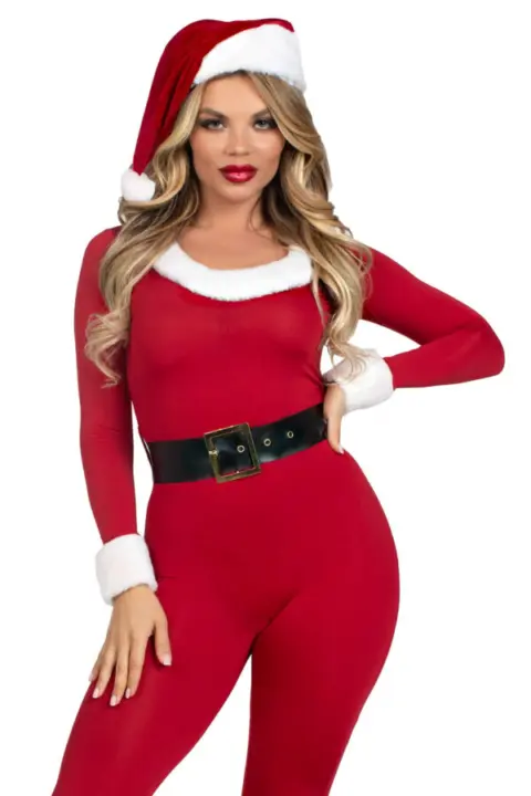 Leg Avenue: Tutina da Babbo Natale con cappello e cintura