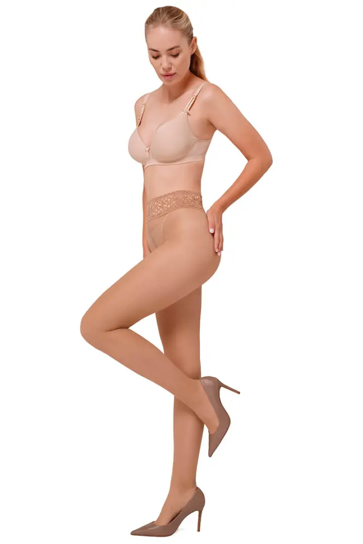 Annes: Collant Sensual 30 denari con balza elastica in pizzo – foto 9