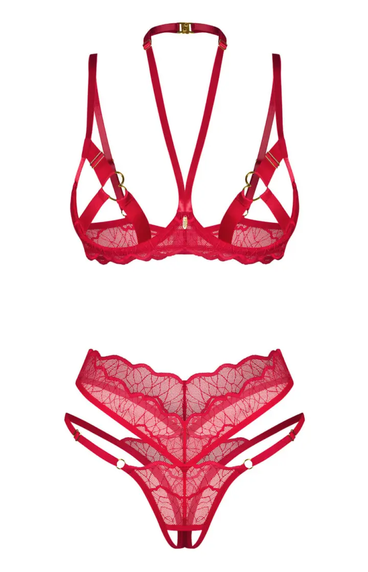 Obsessive: Cupide Desir completino intimo rosso aperto – foto 2
