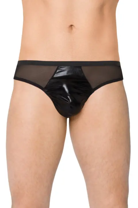 Slip Uomo in simil-pelle e microrete Softline Collection