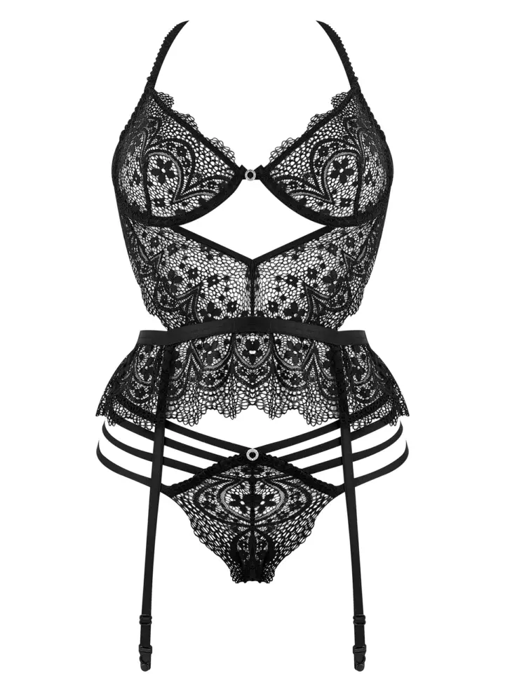 Beauty Night: Set guepiere in pizzo e perizoma Lace Temptation – foto 11