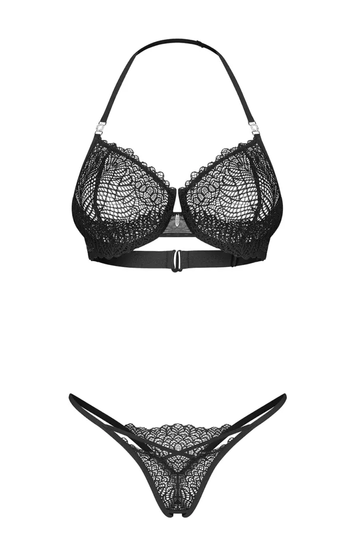 Obsessive: Iliosa set in pizzo con perizoma aperto – foto 2