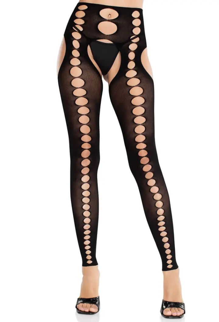 Leg Avenue: collant traforati footless in due colori