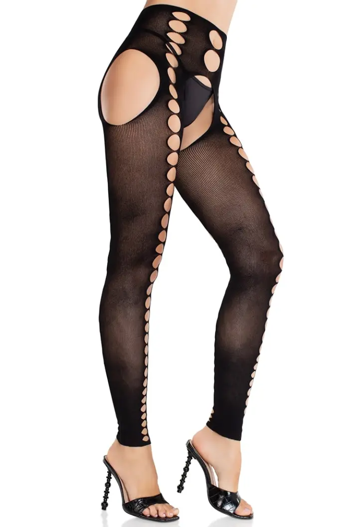 Leg Avenue: collant traforati footless in due colori – foto 3