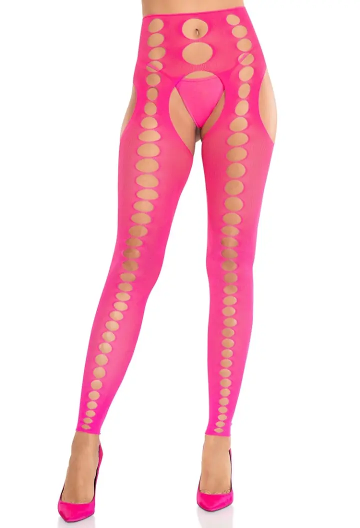 Leg Avenue: collant traforati footless in due colori – foto 4