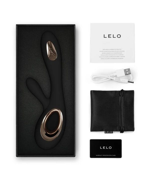 LELO Soraya Wave – Massaggiatore Lussuoso Doppia Stimolazione Nero