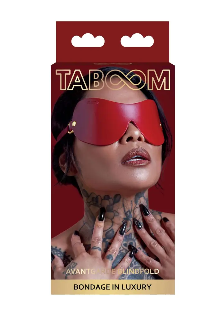 Maschera per occhi rosso intenso Avantgarde – foto 5