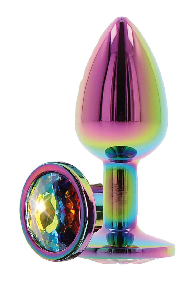 Twilight Booty Jewel – Plug in Alluminio con Gemma Arcobaleno M