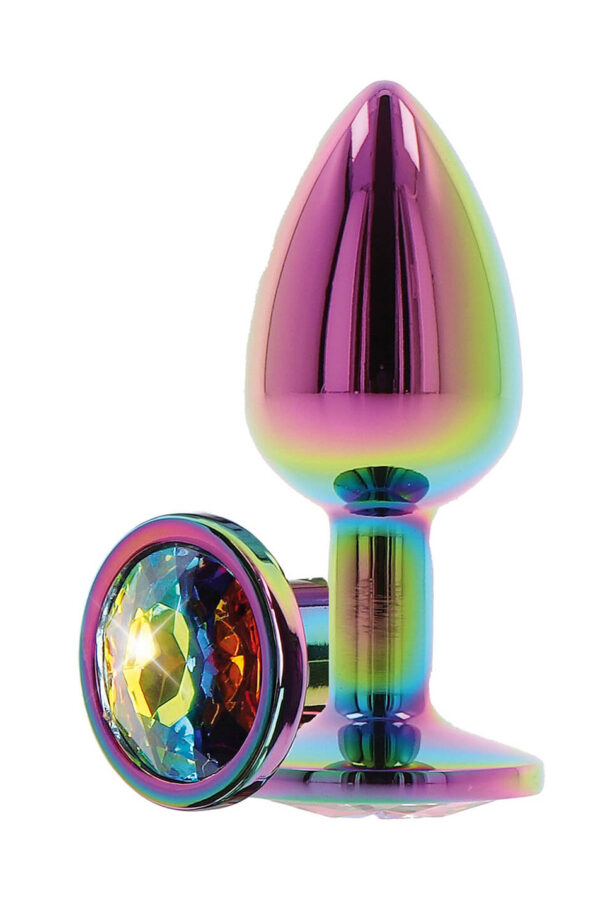 Twilight Booty Jewel – Plug in Alluminio con Gemma Arcobaleno S