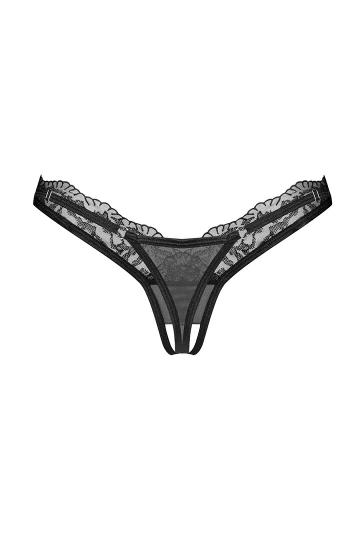 Obsessive: Arrowel Black perizoma in pizzo aperto – foto 4