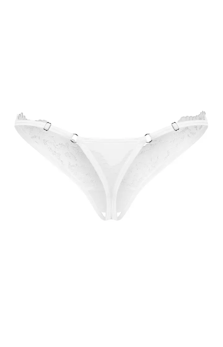 Obsessive: Arrowel White perizoma in pizzo aperto – foto 9