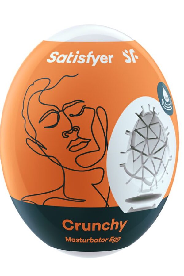 Eggcited Crunchy – Uovo Massaggiatore Maschile Satisfyer