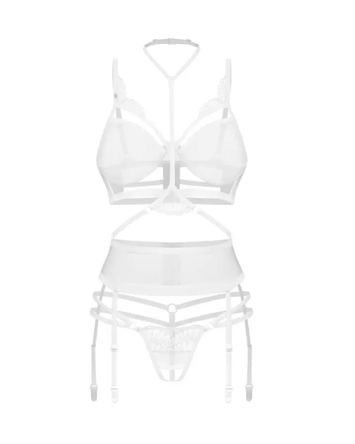 Set 3 pezzi bianco aperto Premisis – Obsessive premium – foto 2