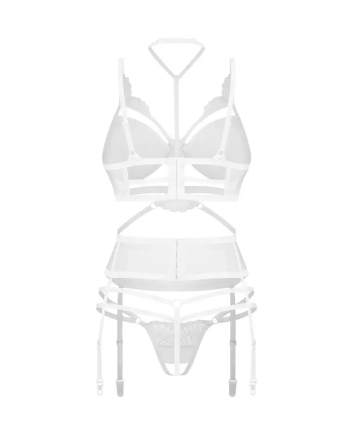 Set 3 pezzi bianco aperto Premisis – Obsessive premium – foto 7