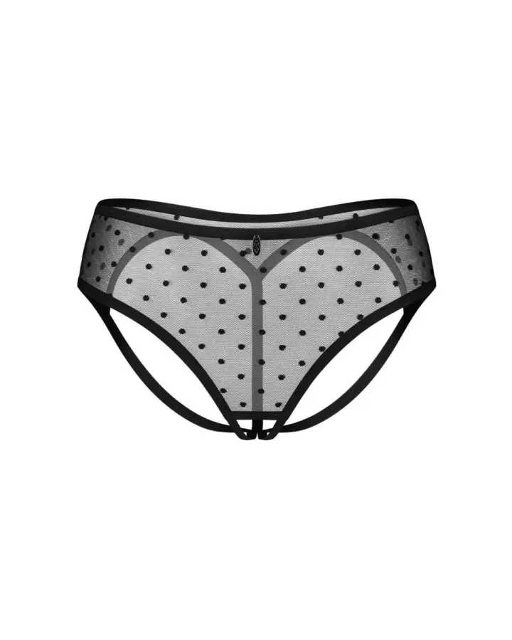 Obsessive: Nuites mutandine con apertura intima in tulle a pois – foto 2