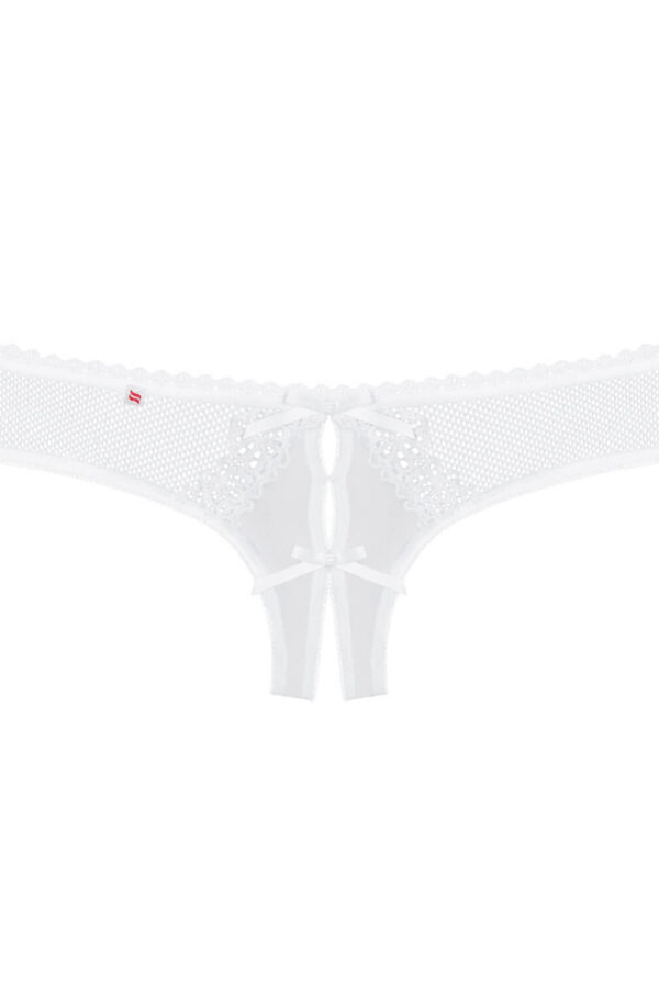 Tanga Alabastra bianco Obsessive – aperto e raffinato