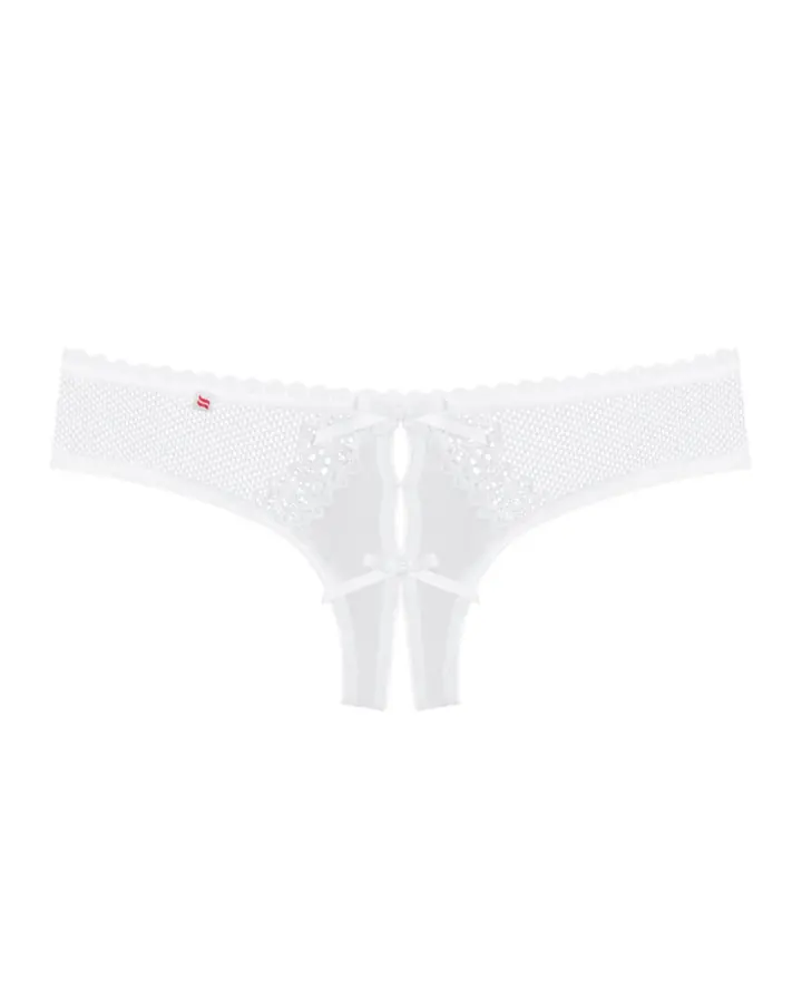Tanga Alabastra bianco Obsessive – aperto e raffinato – foto 3