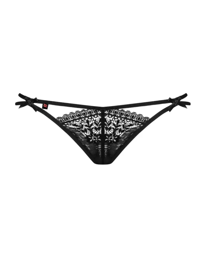 Perizoma doppio Intensa nero Obsessive – elegante e audace – foto 3