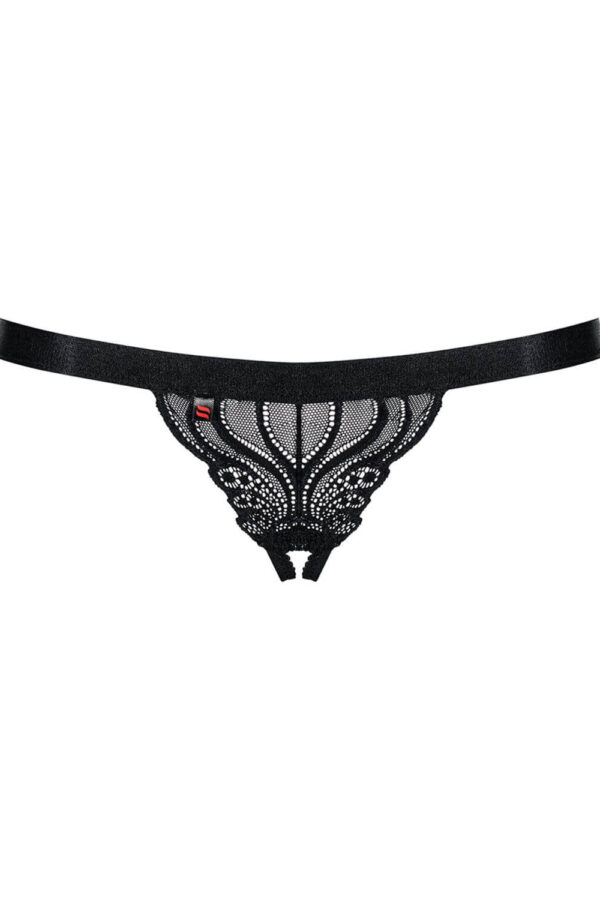 Tanga 828 Obsessive – pizzo con cavallo aperto e fiocco
