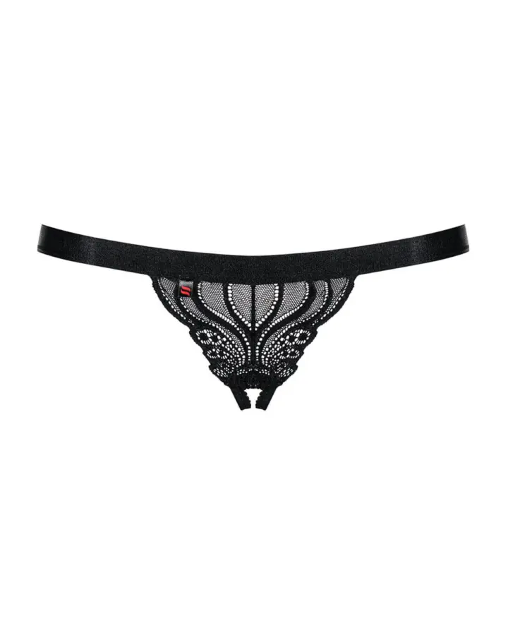 Tanga 828 Obsessive – pizzo con cavallo aperto e fiocco – foto 3