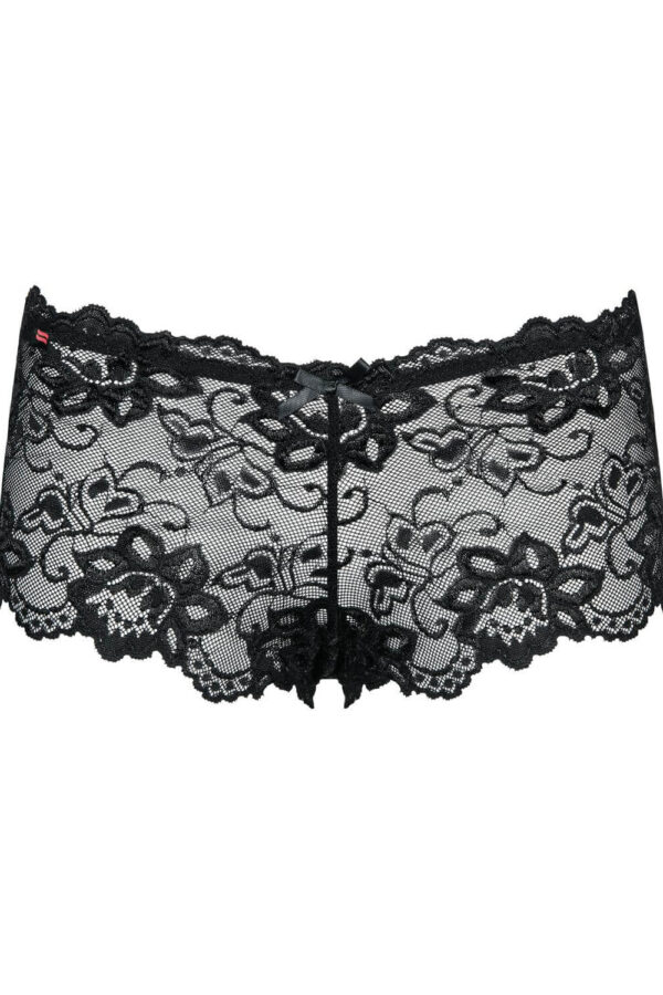 Shorts Idillia in merletto floreale nero – Obsessive charme