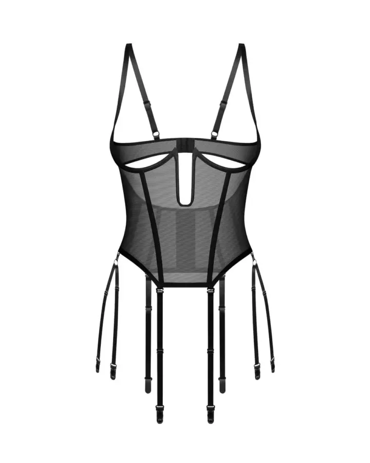 Corsetto aperto con reggicalze regolabili – Obsessive Euphori – foto 6