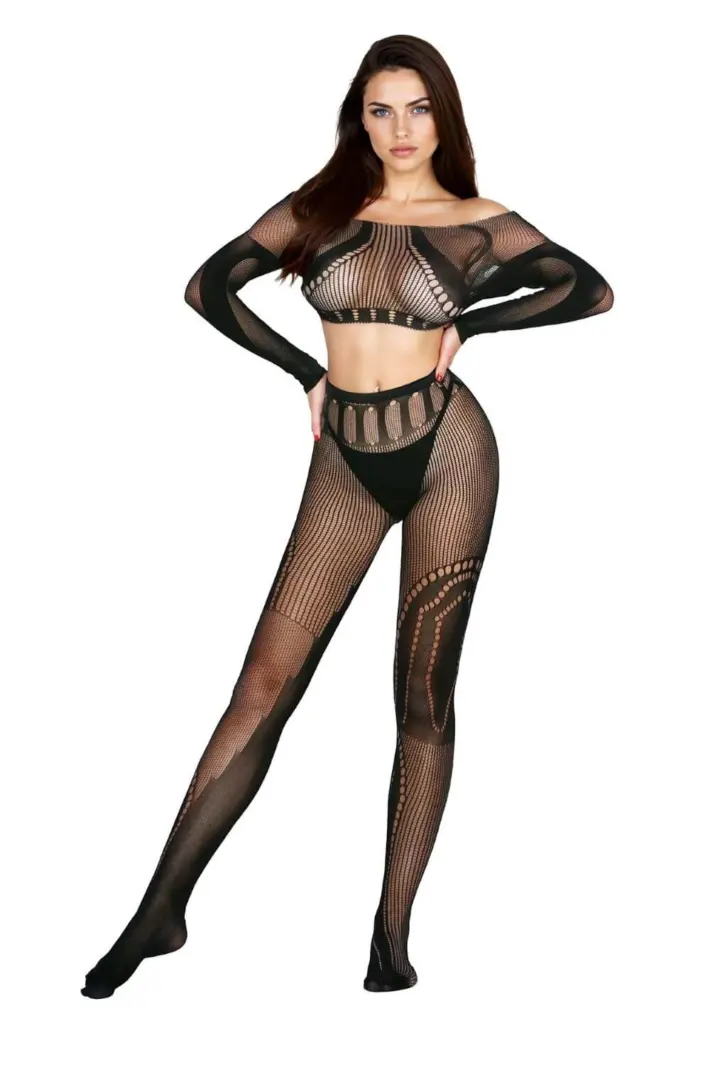 Bodystocking 2 pezzi off shoulder – Softline 2071