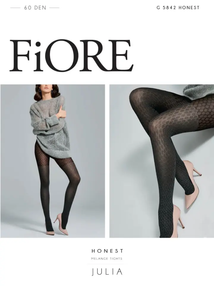 Collant coprenti 40 den fantasia melange HONEST – FiORE – foto 3