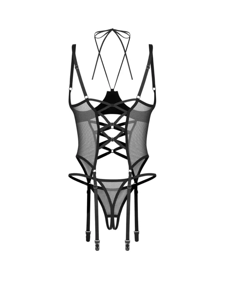 Corsetto aperto Dominna con tanga ouvert – Obsessive – foto 7