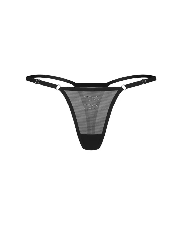 Perizoma a rete con strass “Too S*exy” – Violami Obsessive – foto 6