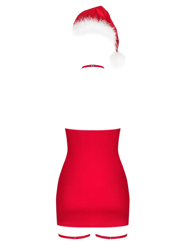 Sottoveste Natalizia rossa completa di accessori Kissmas Obsessive Lingerie – foto 7