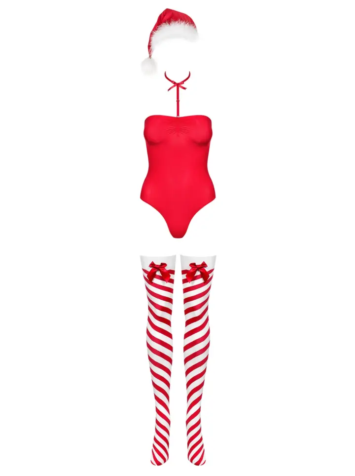 Body Natalizio con accessori Kissmas Obsessive Lingerie – foto 4