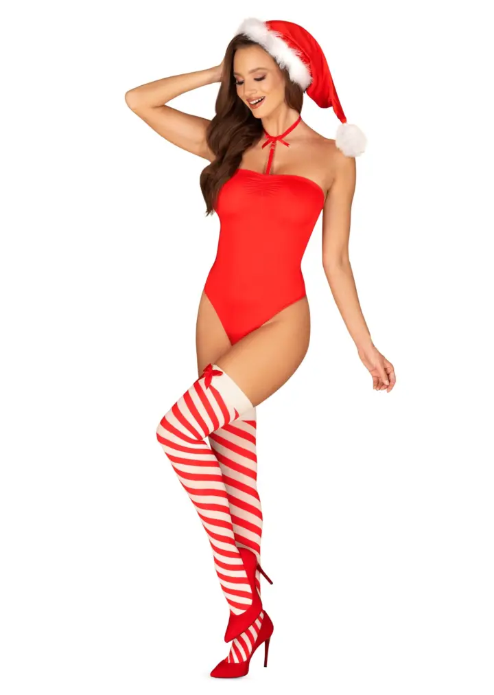Body Natalizio con accessori Kissmas Obsessive Lingerie – foto 3