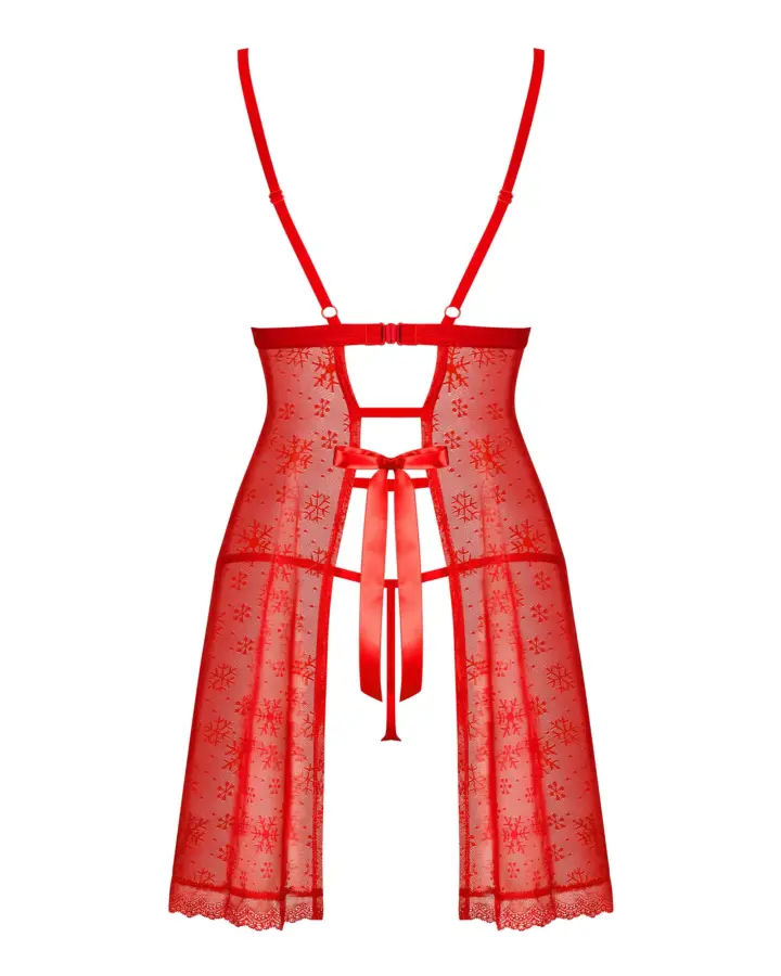 Obsessive Lingerie: Claussica sexy babydoll natalizio con perizoma – foto 6