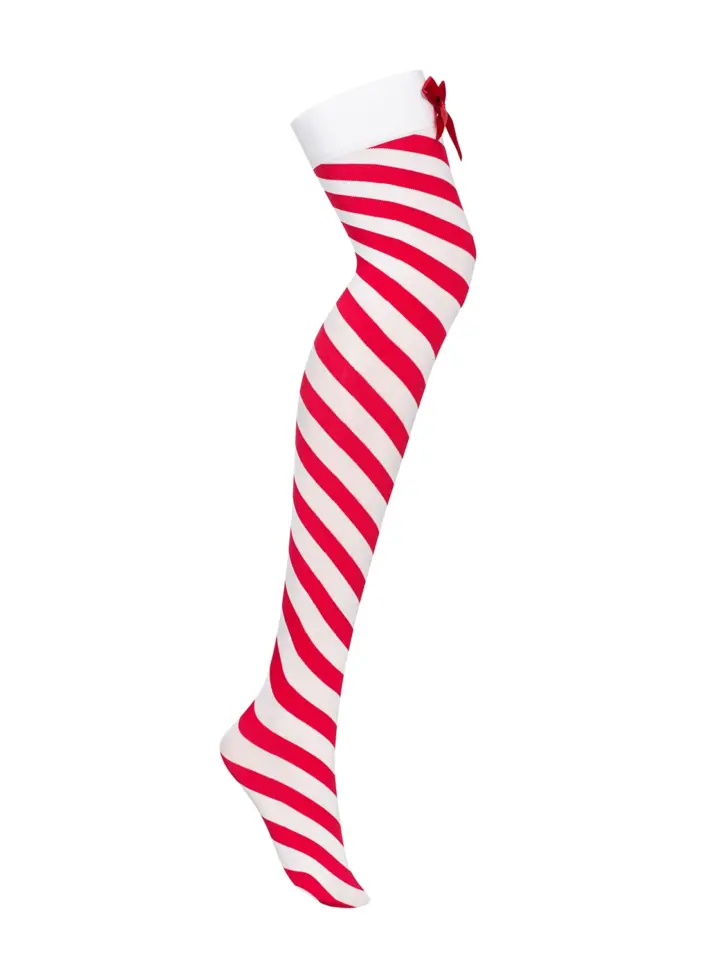Calze per Natale a strisce Obsessive Lingerie – foto 2