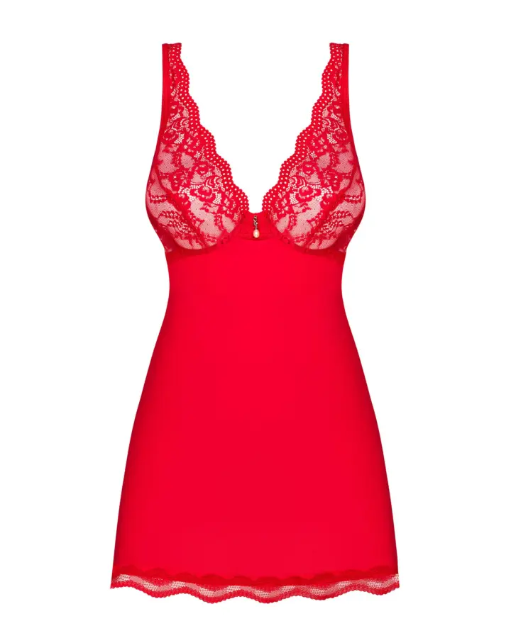 Obsessive Lingerie: Luvae sexy babydoll rosso con perizoma – foto 5
