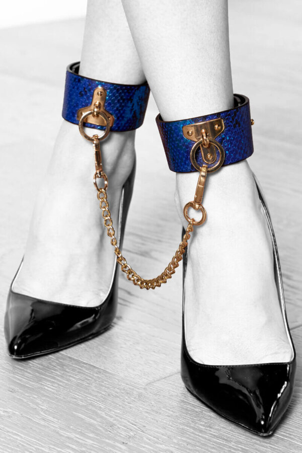 Cavigliere blu con effetto iridescente – Florence Collection