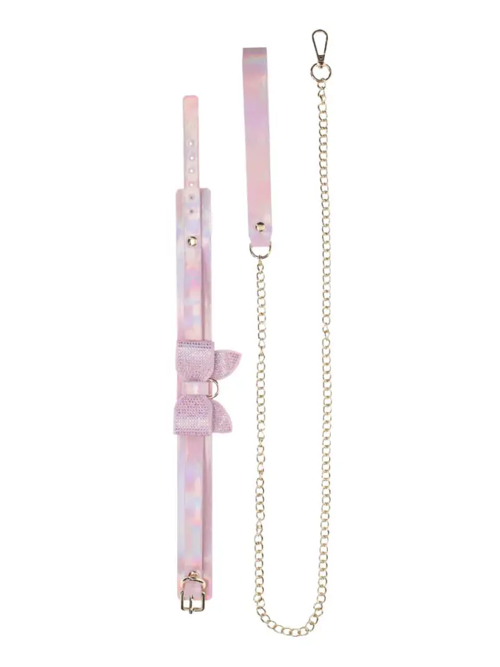 Collare rosa con guinzaglio Paris Collection Ouch! – foto 3