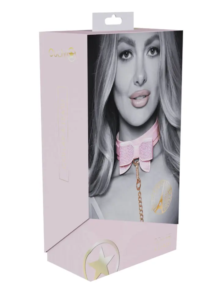 Collare rosa con guinzaglio Paris Collection Ouch! – foto 4