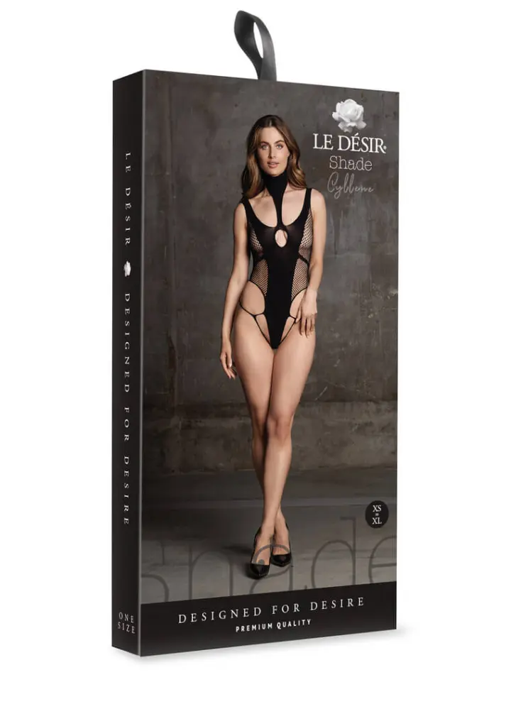 Body nero con collo alto Cyllene – effetto shaping Le Désir – foto 5